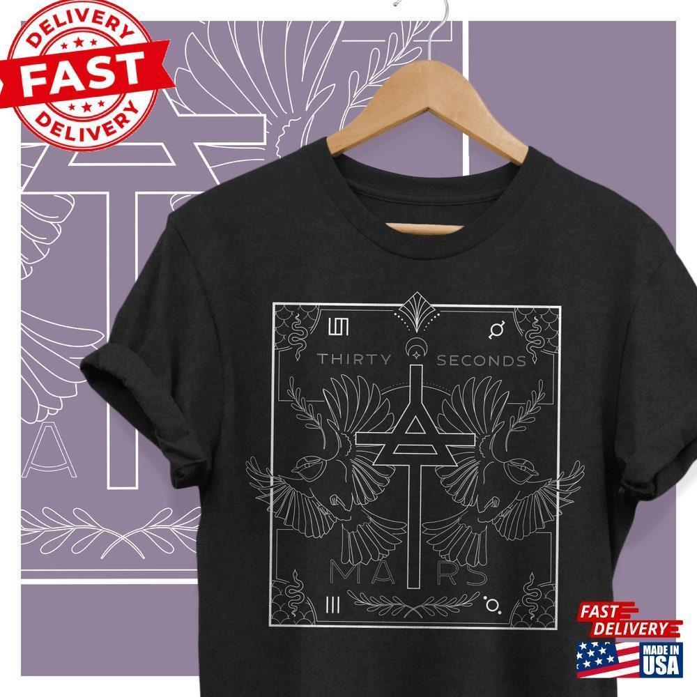 Thirty Seconds To Mars T-Shirt Triad Fanart 30Stm andise Jared Leto Classic